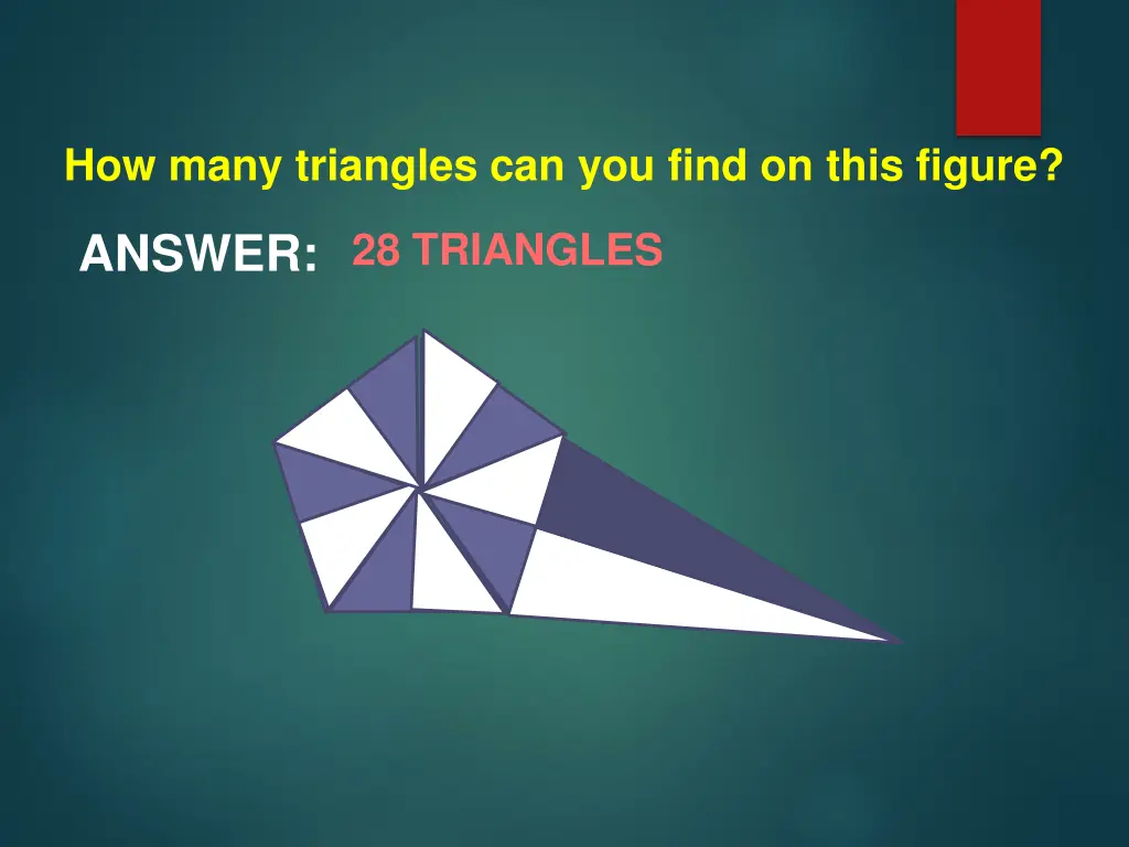 how many triangles can you find on this figure 1