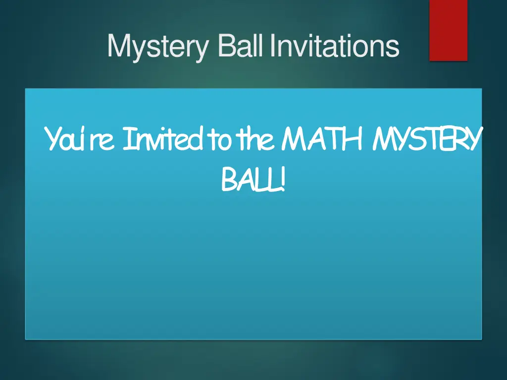 mystery ballinvitations