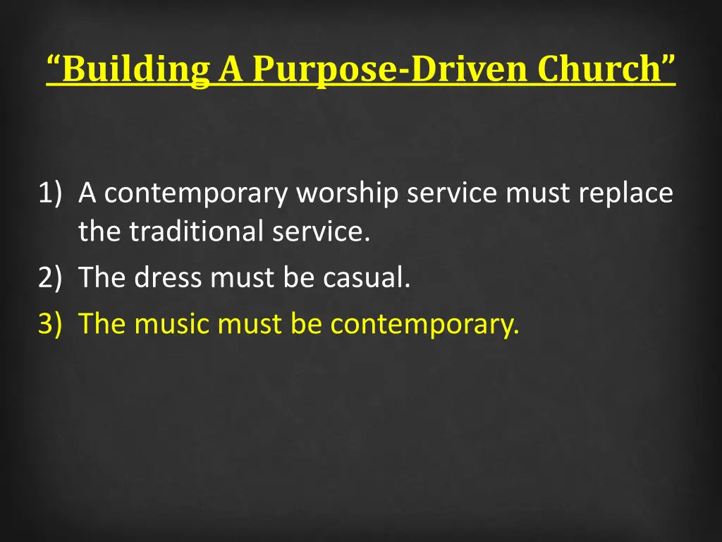 building a purpose driven church 2