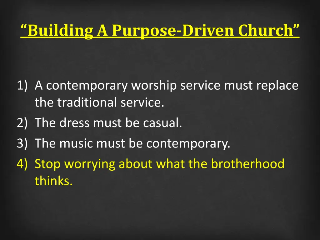 building a purpose driven church 3