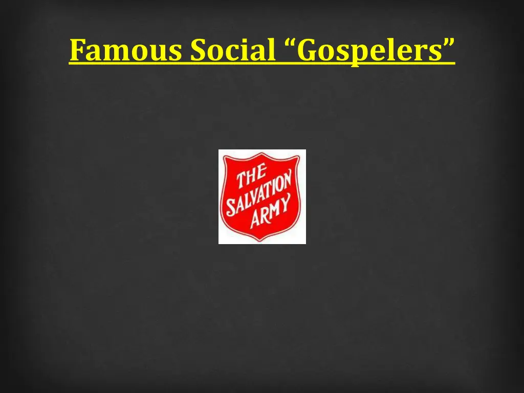 famous social gospelers