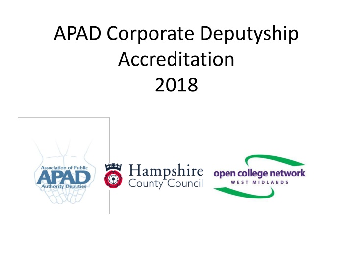 apad corporate deputyship accreditation 2018