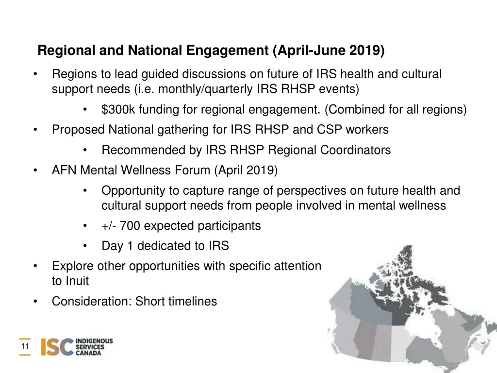 regional and national engagement april june 2019