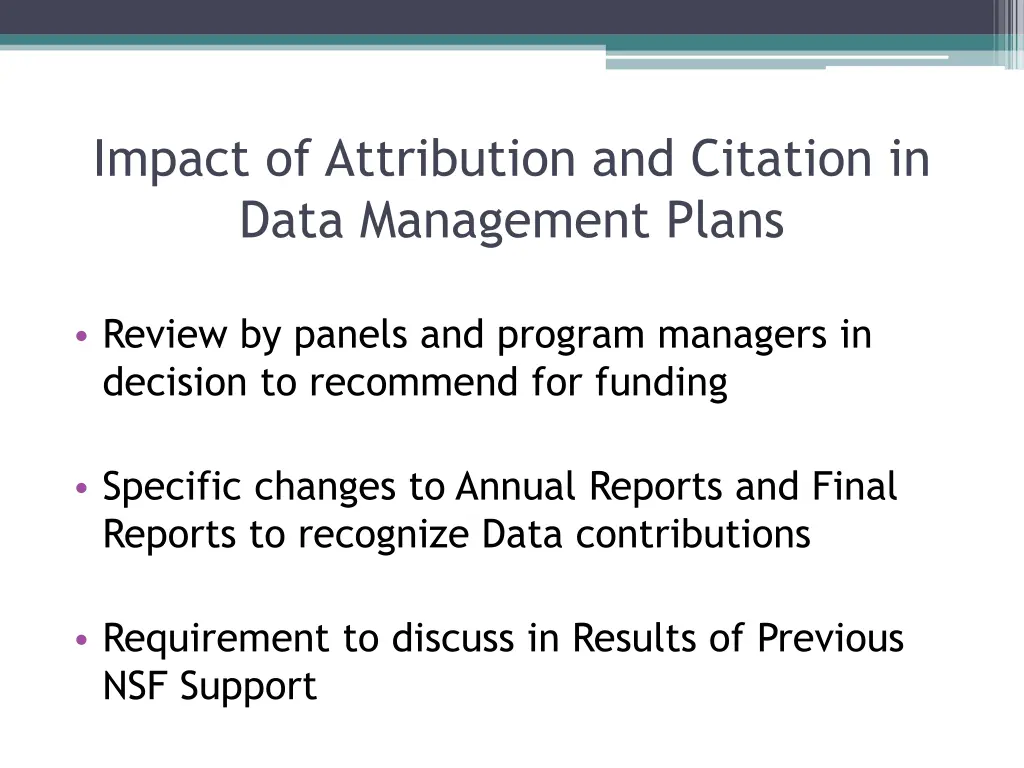 impact of attribution and citation in data