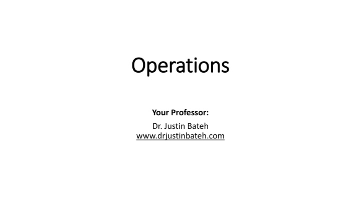 operations operations