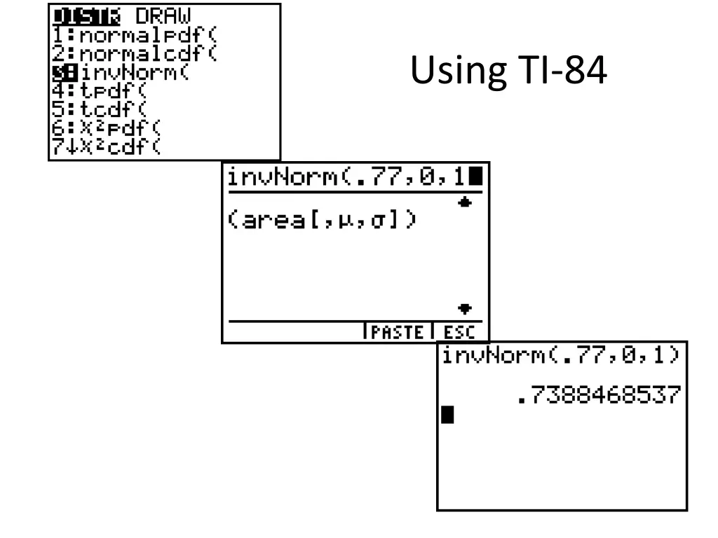 using ti 84