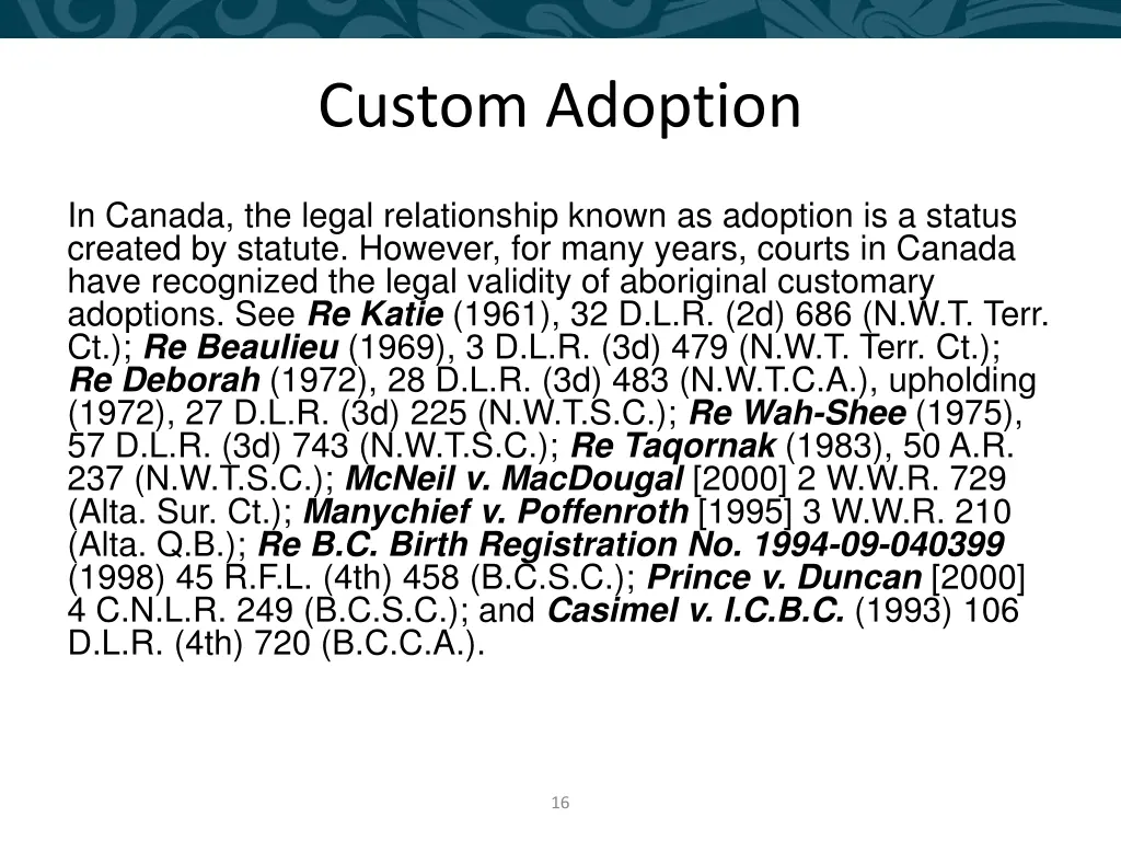 custom adoption