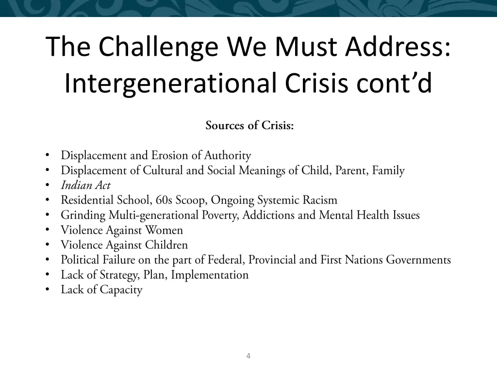 the challenge we must address intergenerational 1