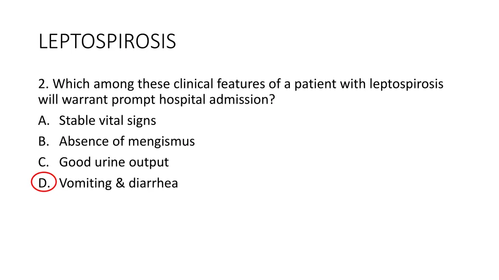 leptospirosis 1