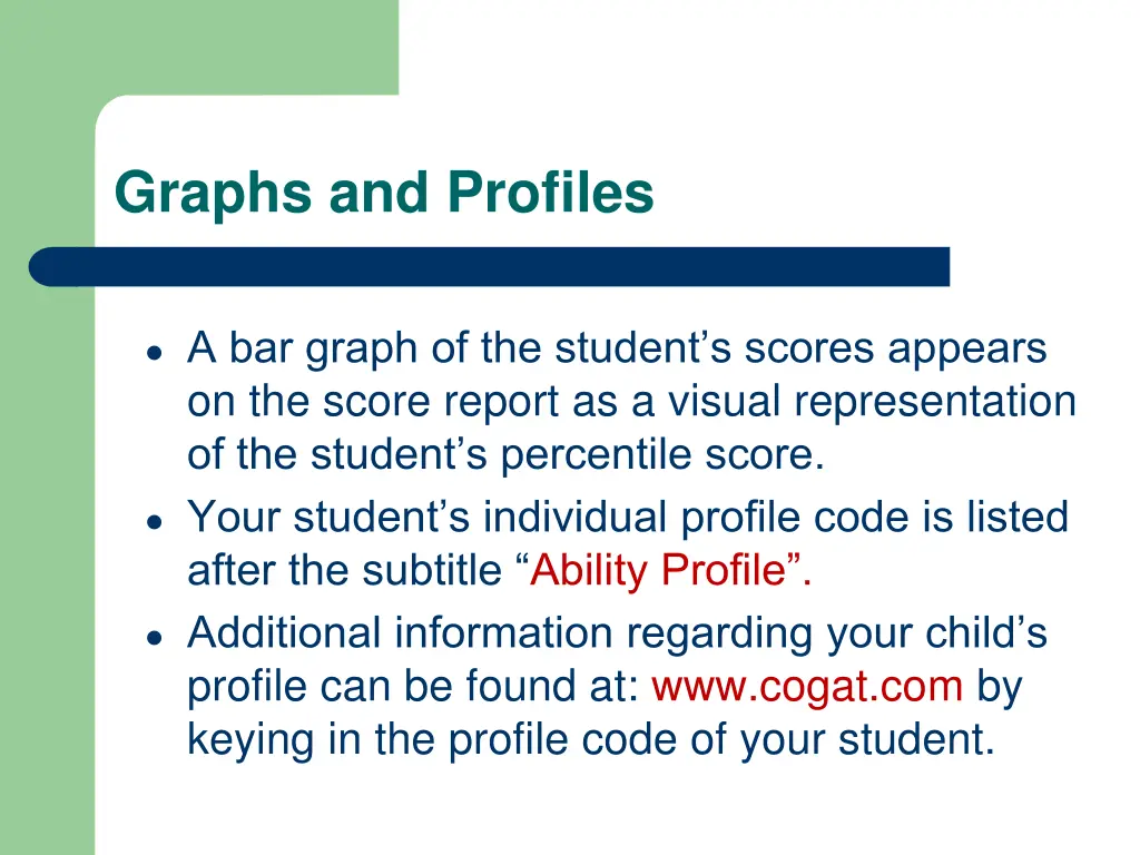 graphs and profiles