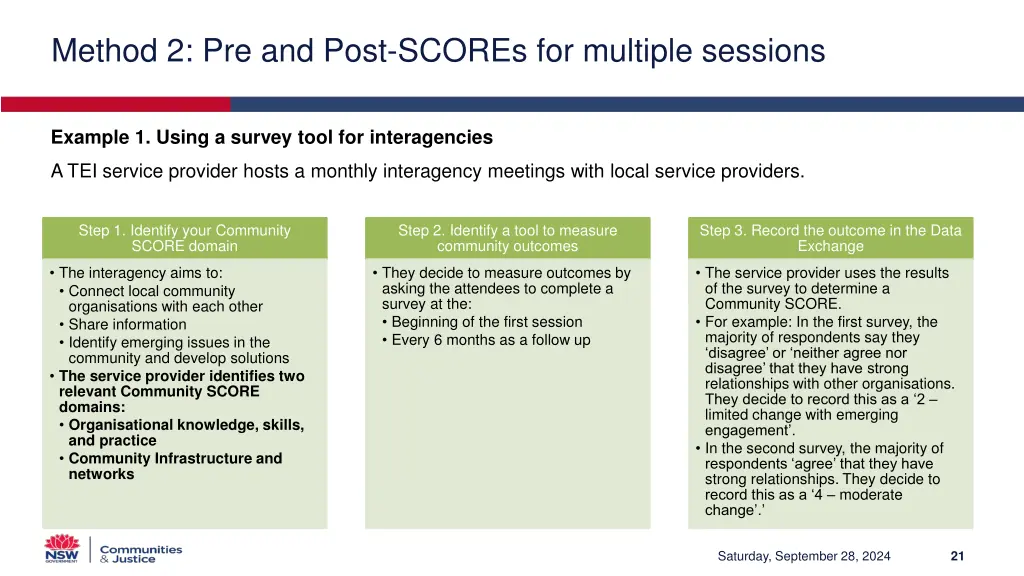 method 2 pre and post scores for multiple sessions 1