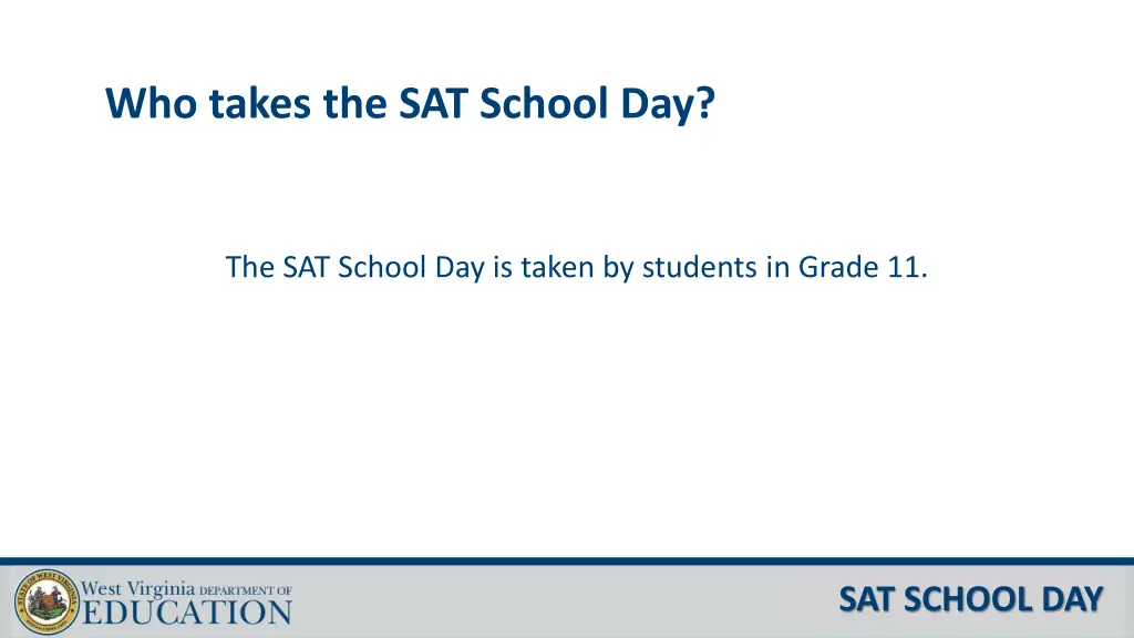 who takes the sat school day