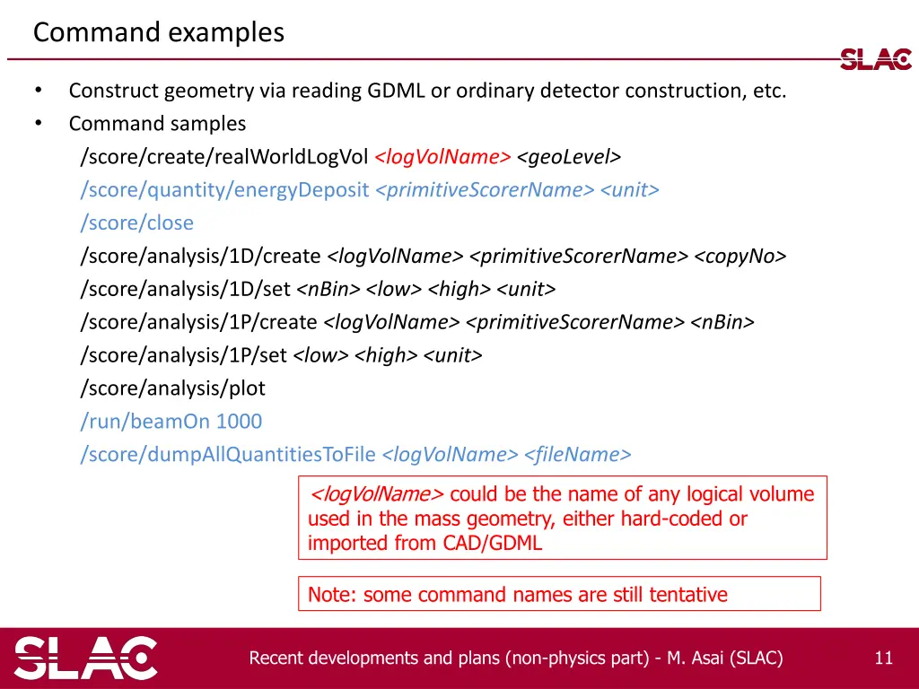 command examples