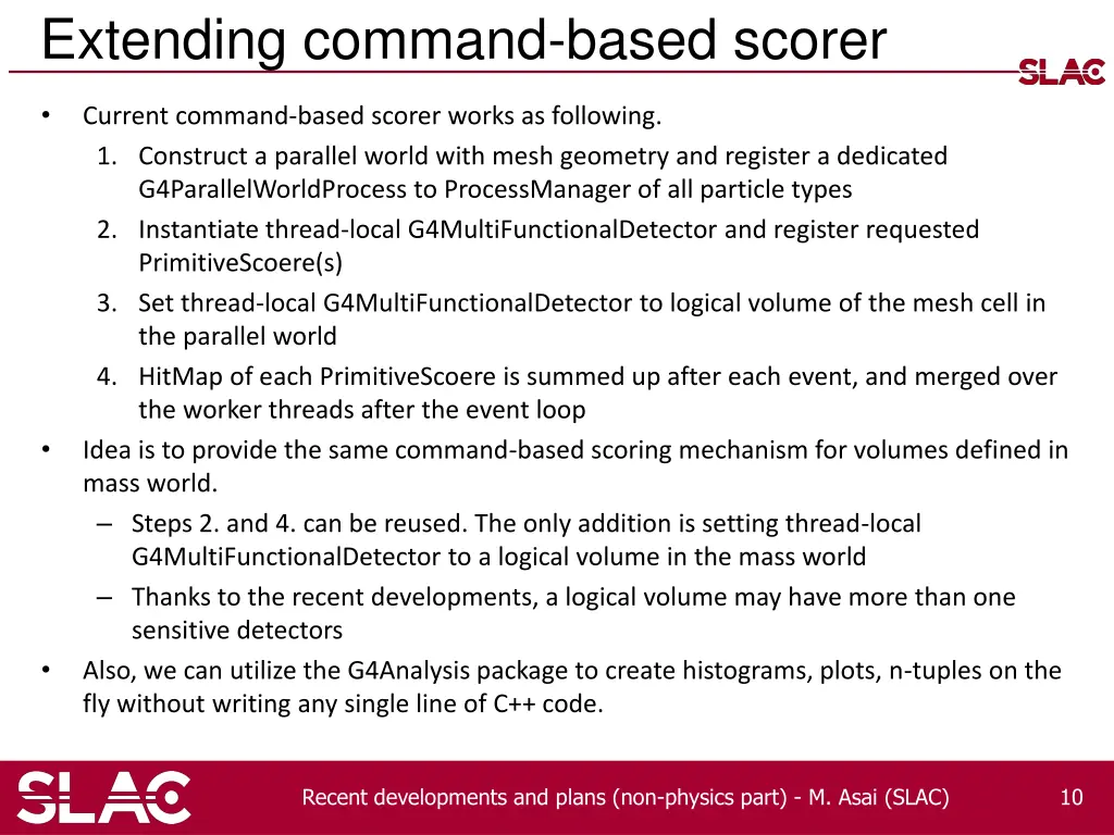 extending command based scorer