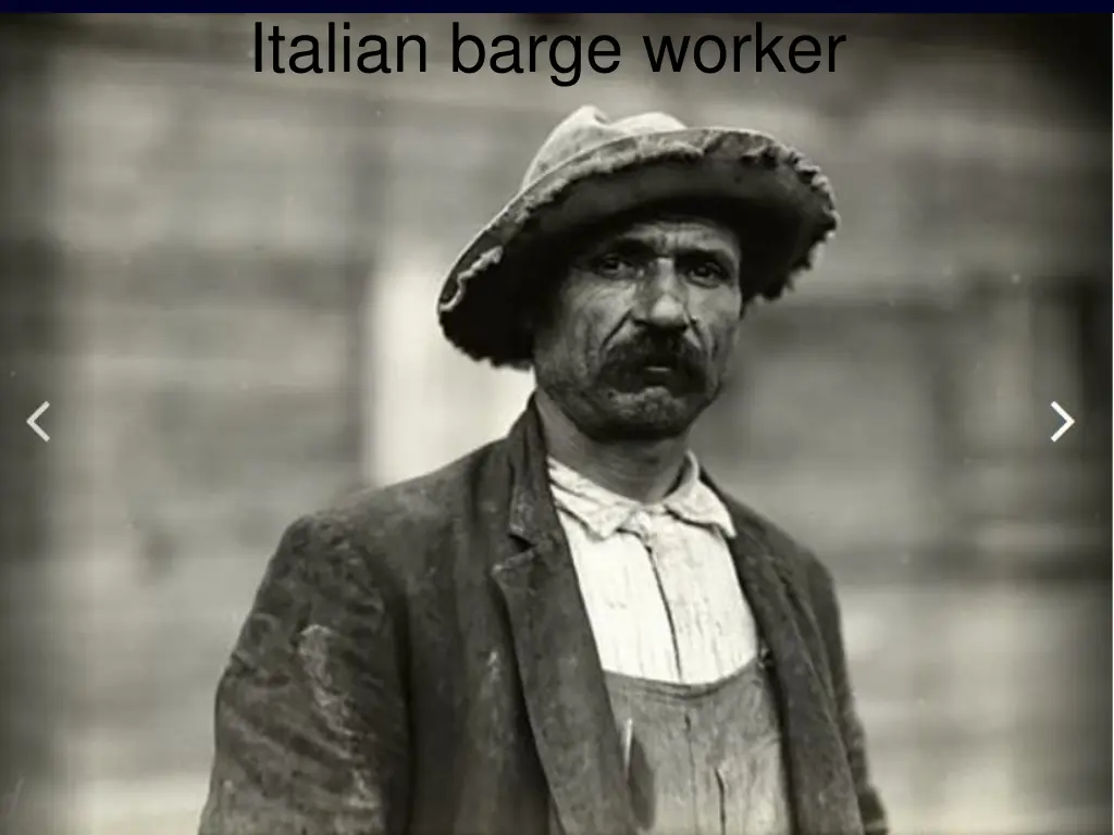 italian barge worker