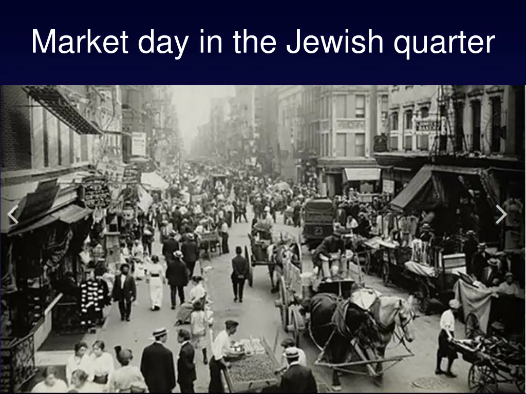 market day in the jewish quarter