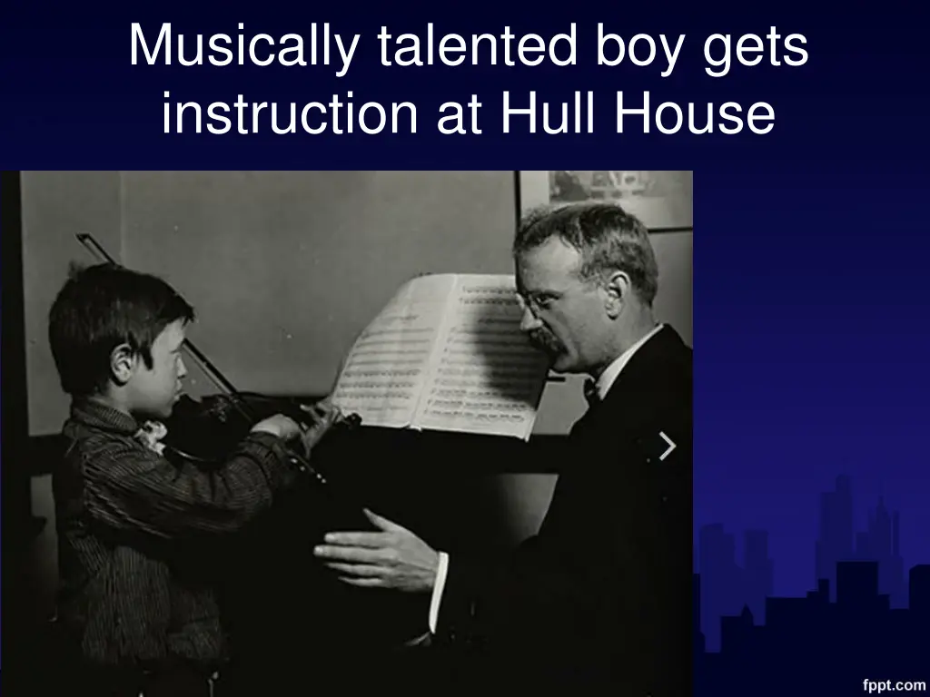 musically talented boy gets instruction at hull