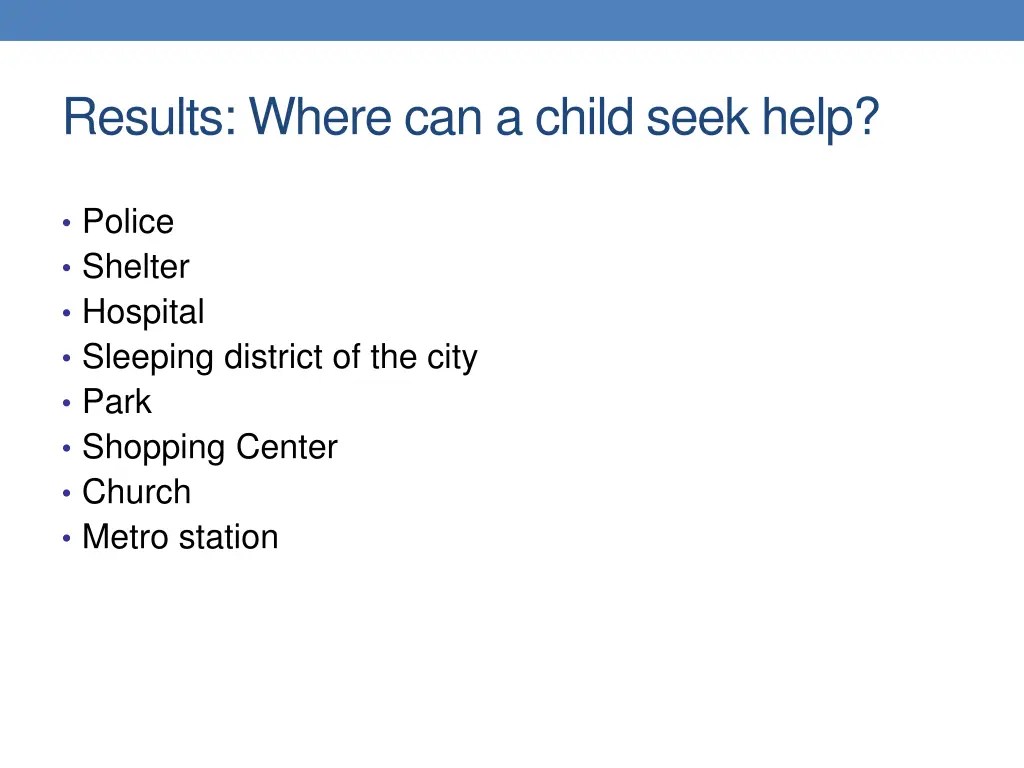 results where can a child seek help