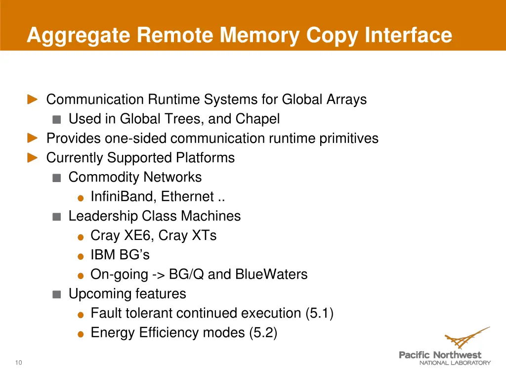 aggregate remote memory copy interface