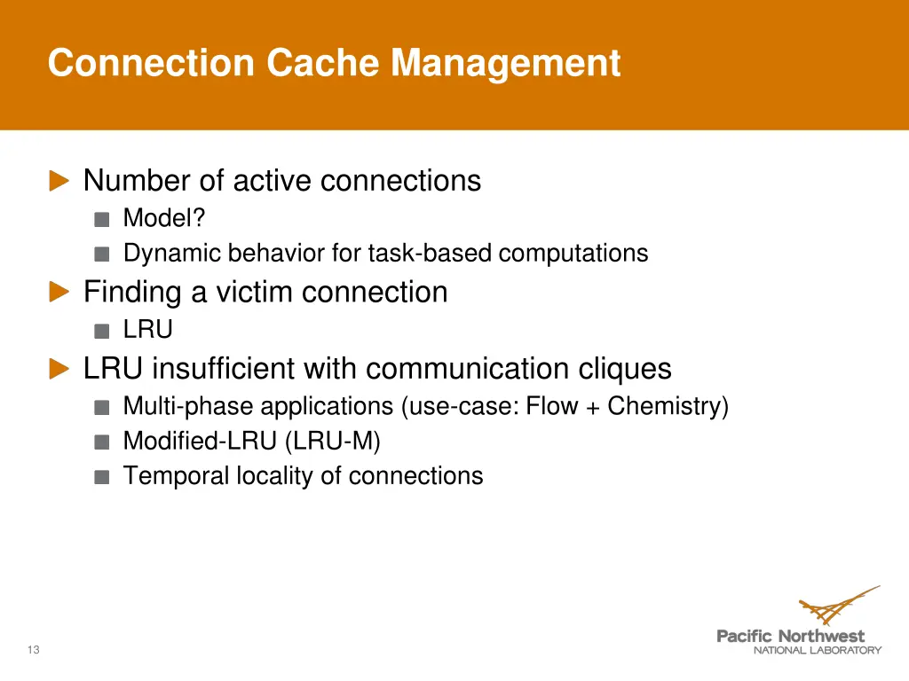 connection cache management