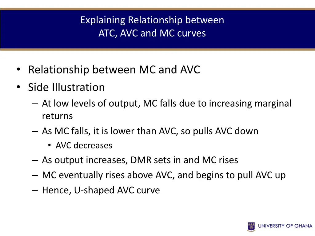 explaining relationship between