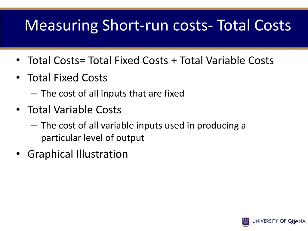 measuring short run costs total costs