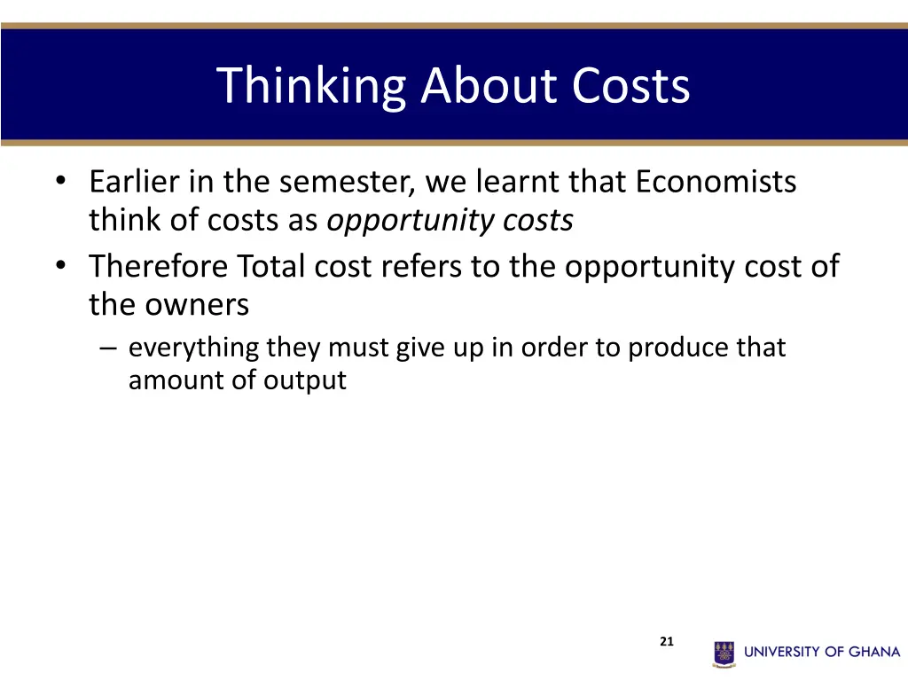 thinking about costs 1