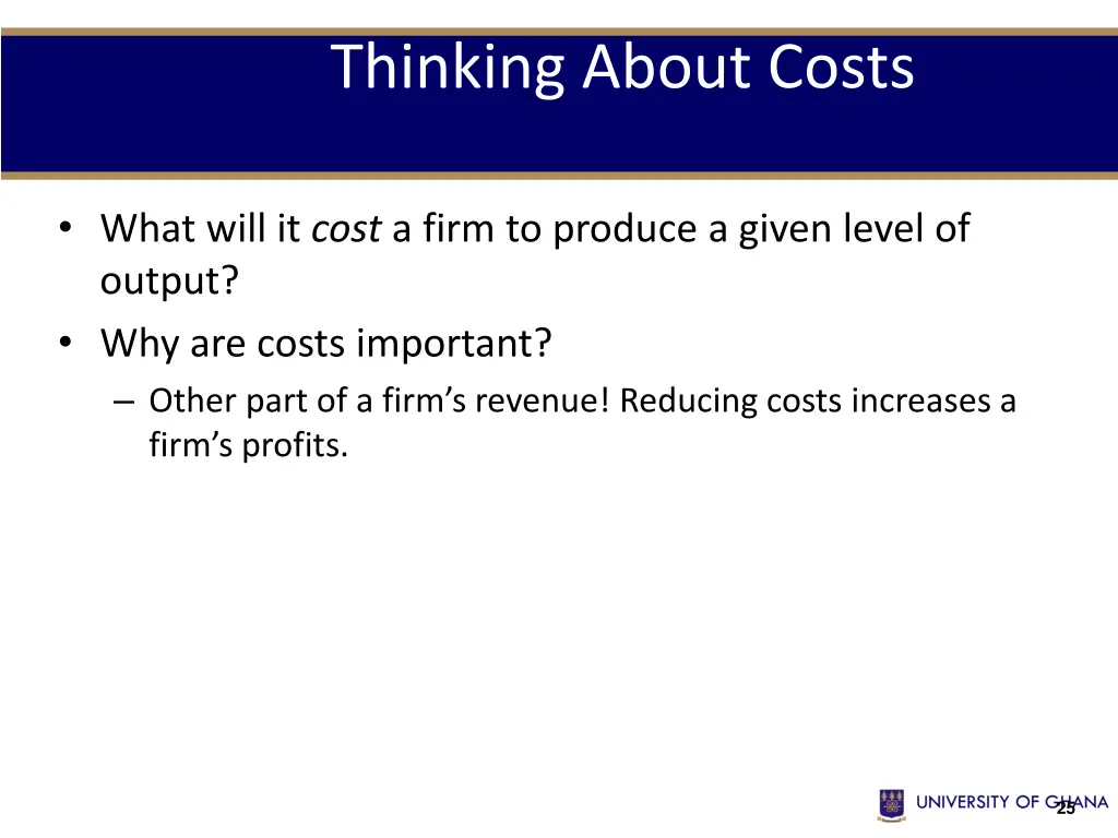 thinking about costs 2