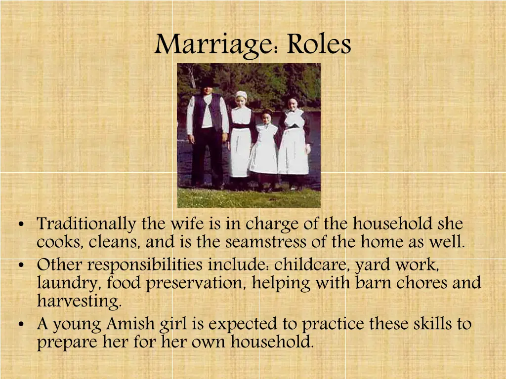 marriage roles