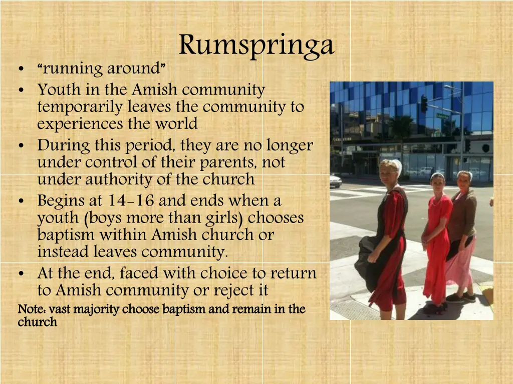 rumspringa