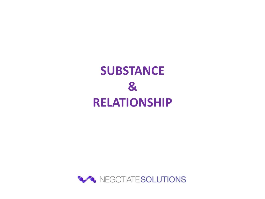 substance relationship