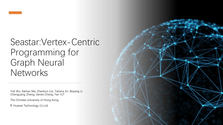 seastar vertex centric programming for graph