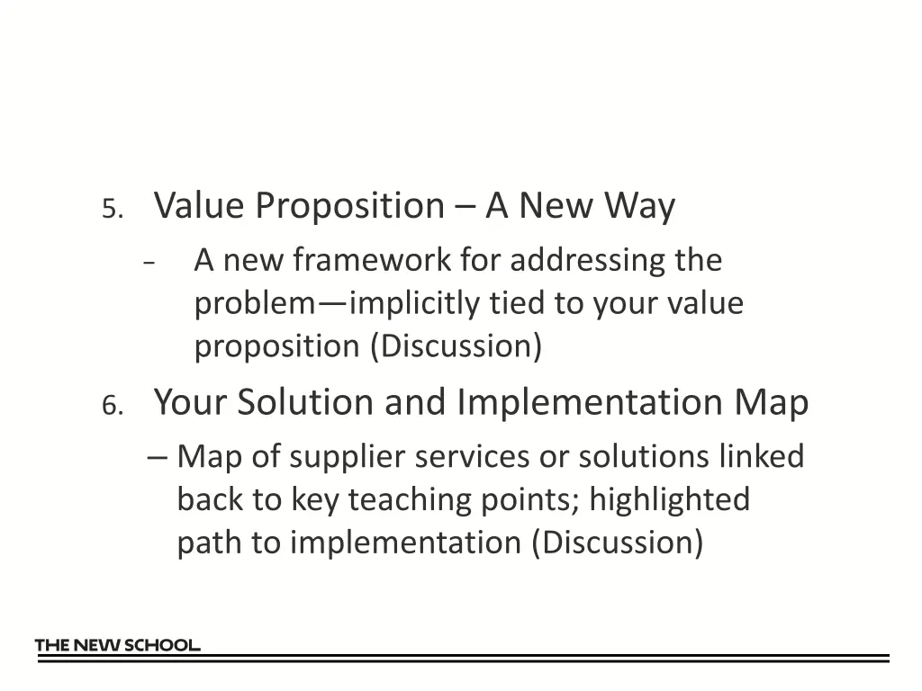 5 value proposition a new way a new framework