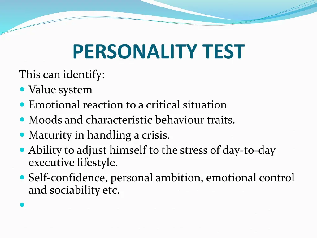 personality test this can identify value system