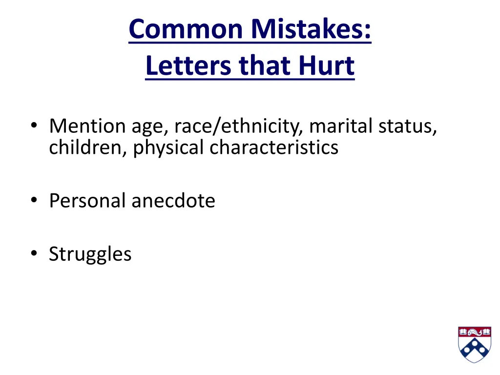 common mistakes letters that hurt 2