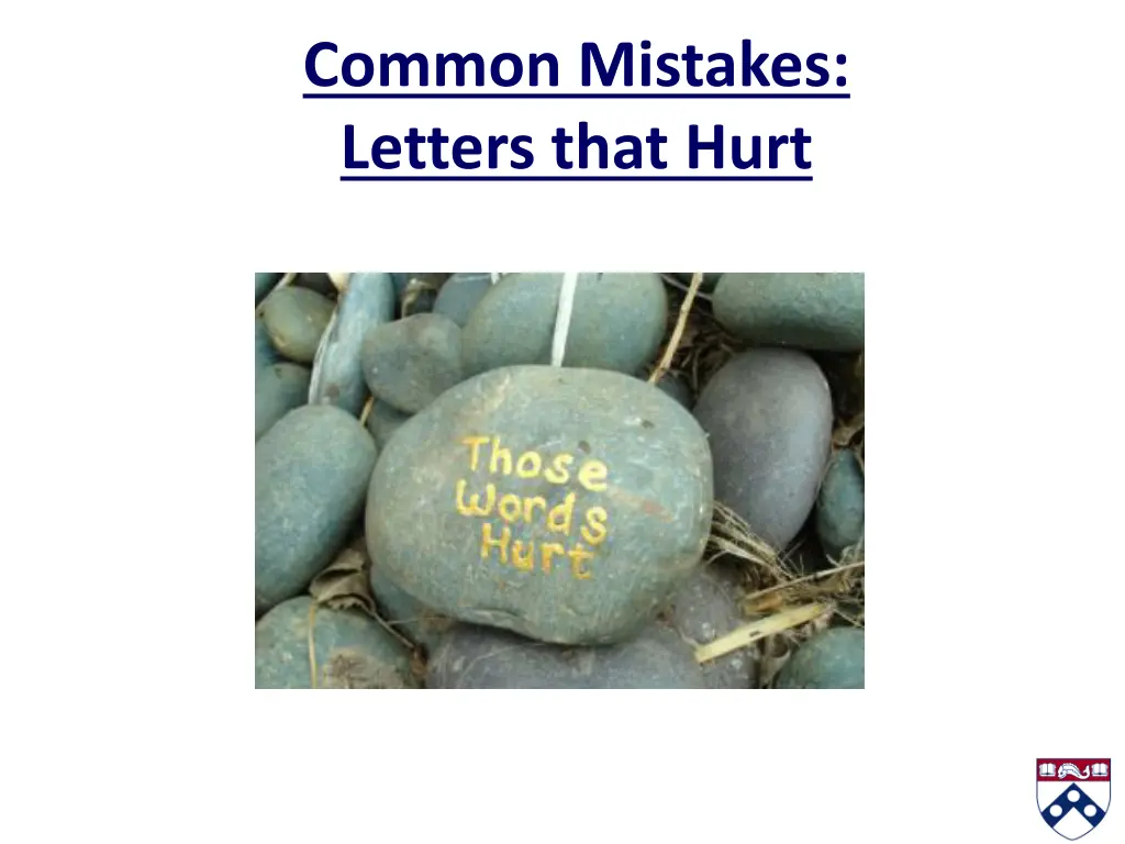 common mistakes letters that hurt