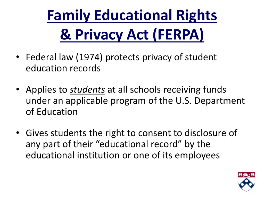 family educational rights privacy act ferpa