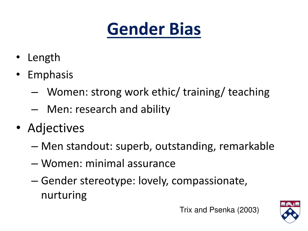 gender bias