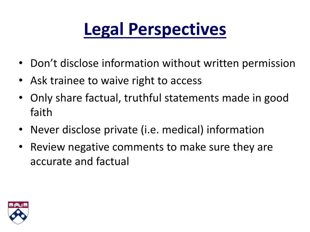 legal perspectives