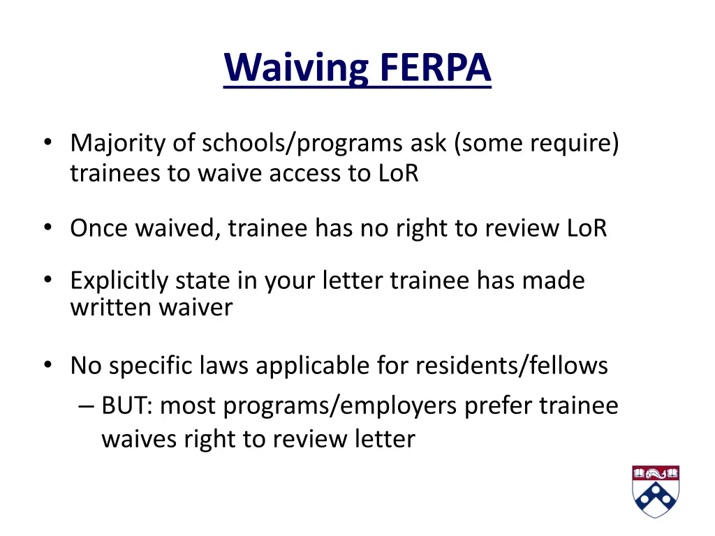 waiving ferpa