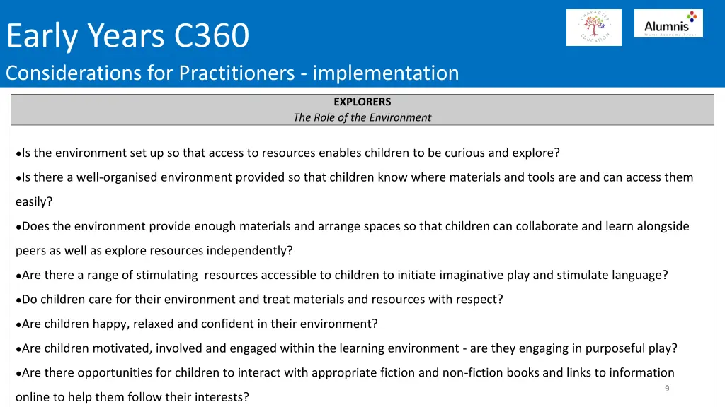 early years c360 considerations for practitioners 1