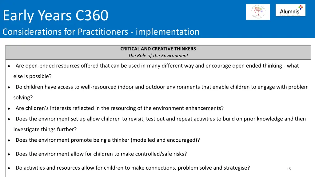 early years c360 considerations for practitioners 5