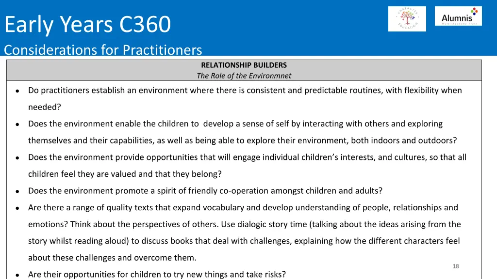 early years c360 considerations for practitioners 7