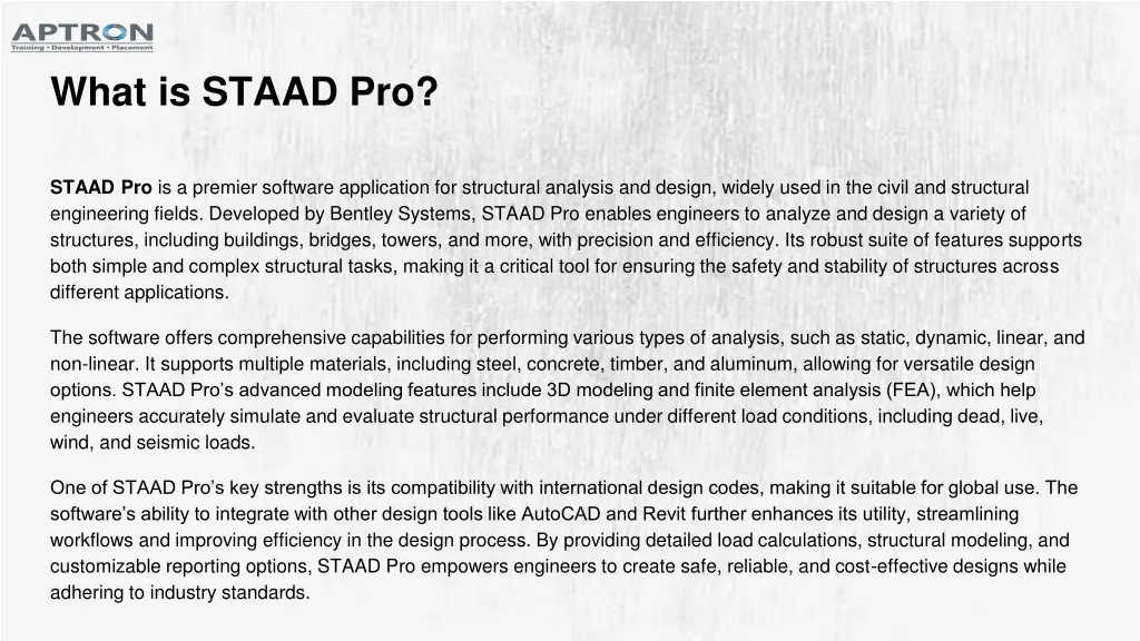 what is staad pro