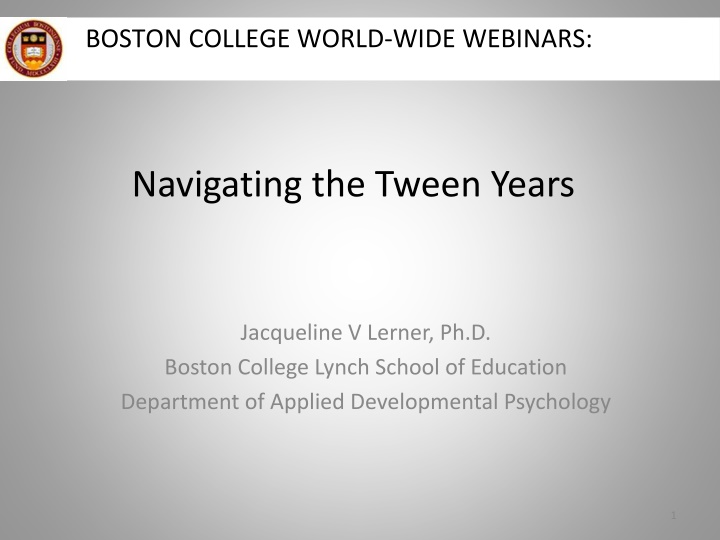 boston college world wide webinars