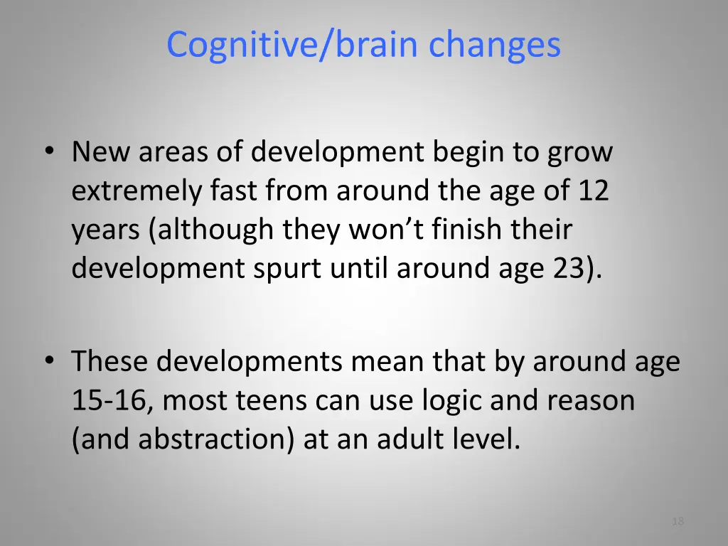 cognitive brain changes