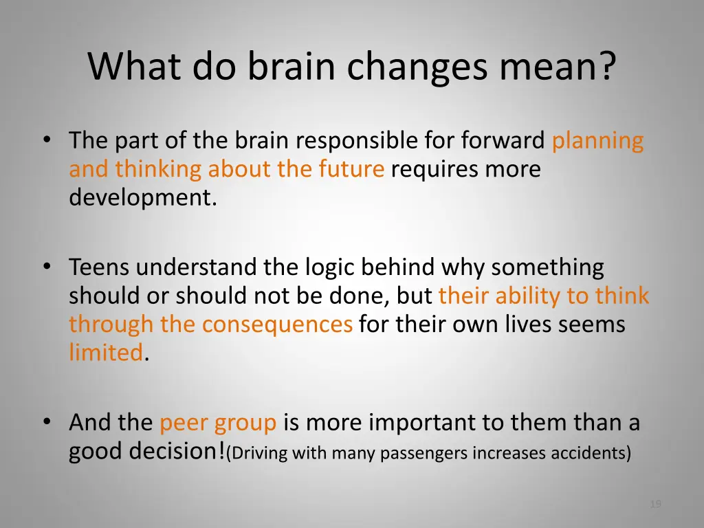 what do brain changes mean