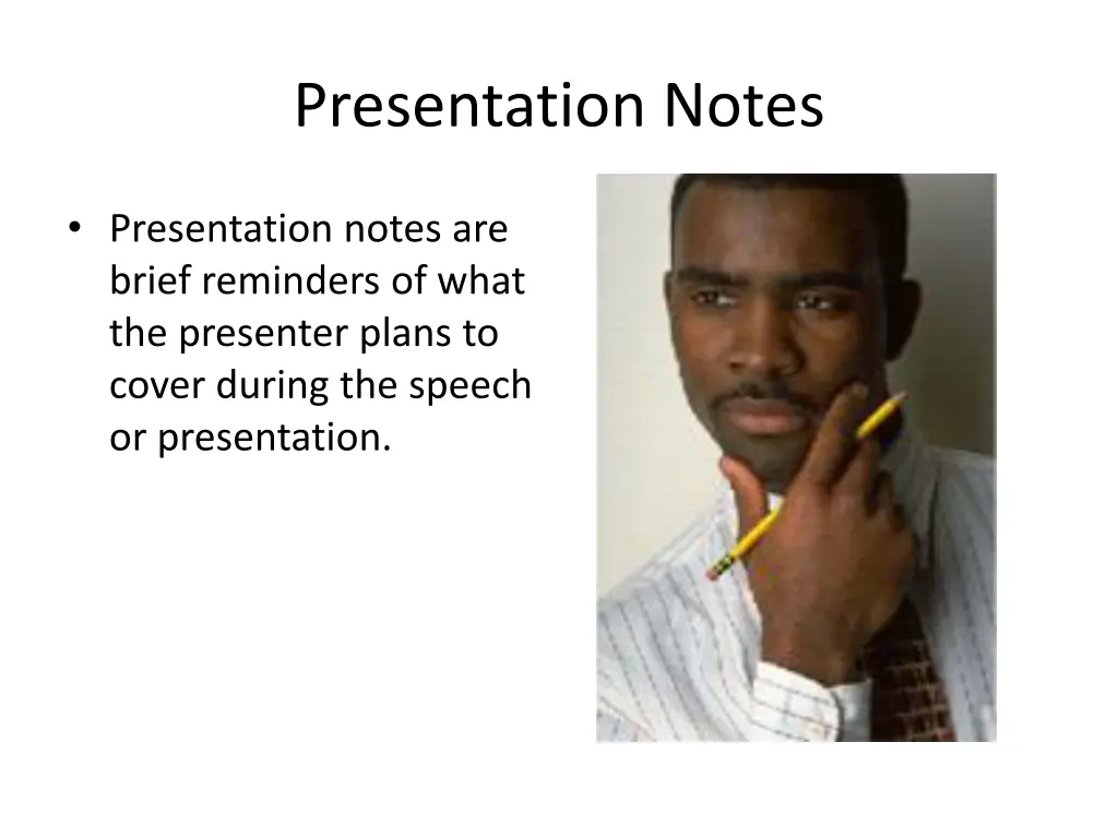 presentation notes