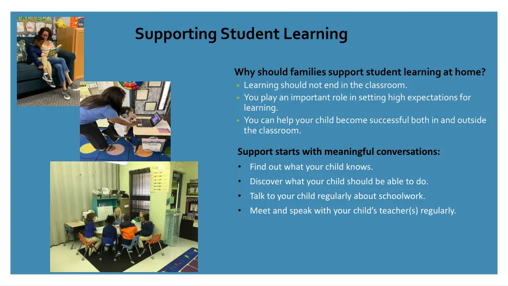 supporting student learning