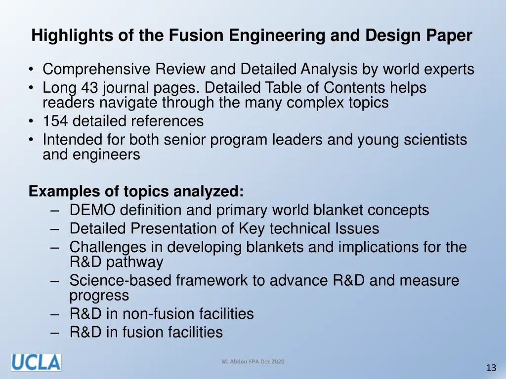 highlights of the fusion engineering and design